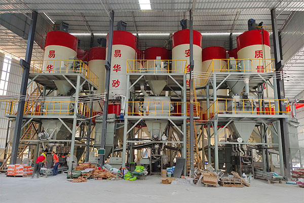 易华砂浆干粉砂浆生产现场